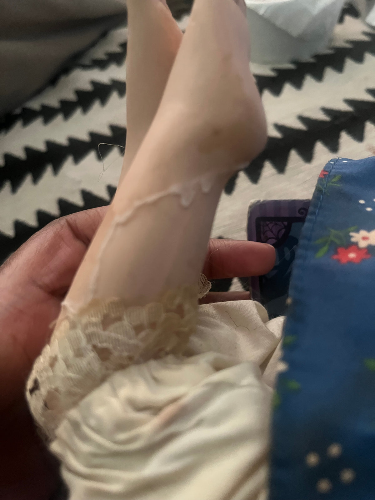 Vintage Porcelain Kneeling Praying Doll