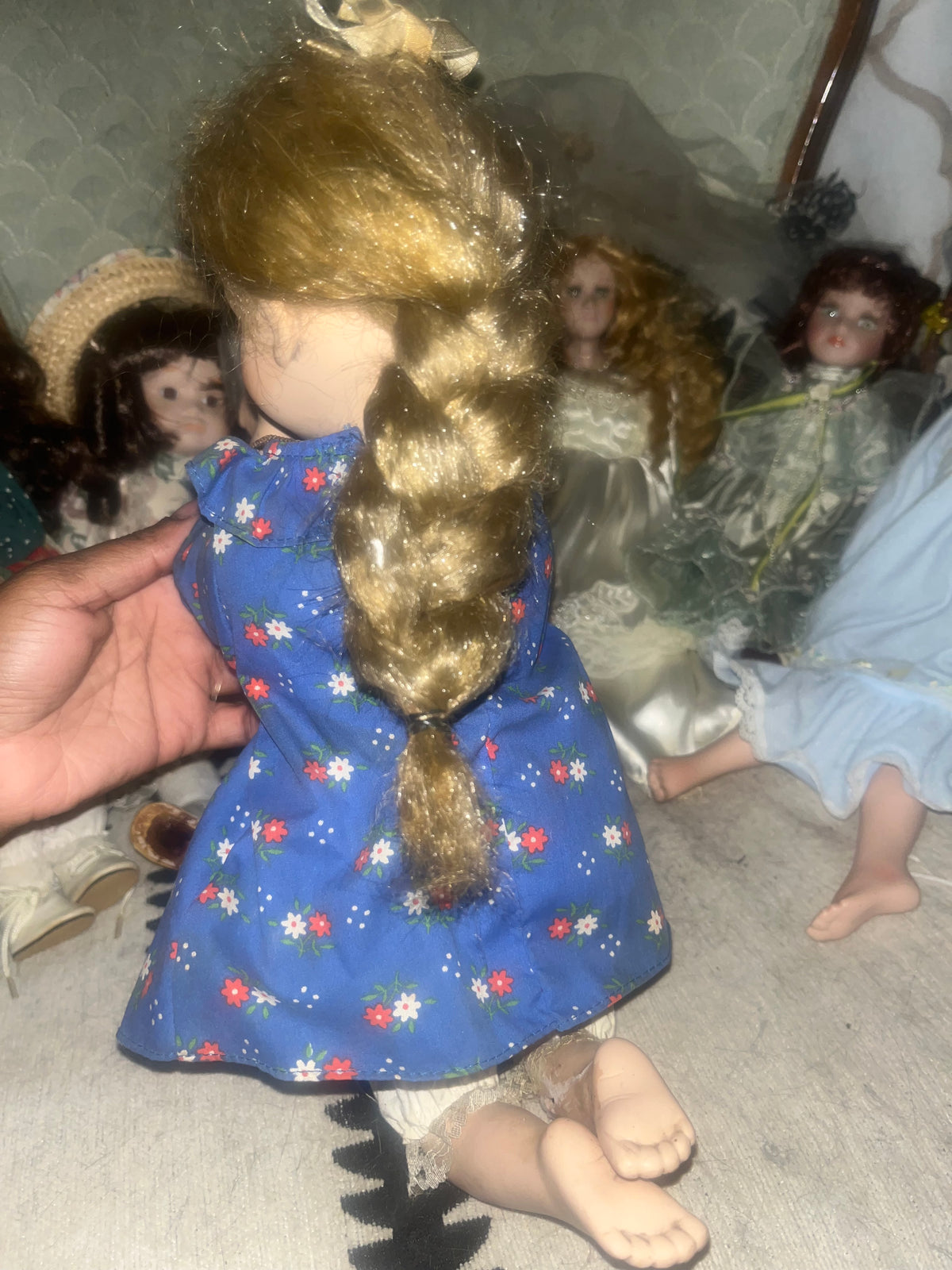 Vintage Porcelain Kneeling Praying Doll